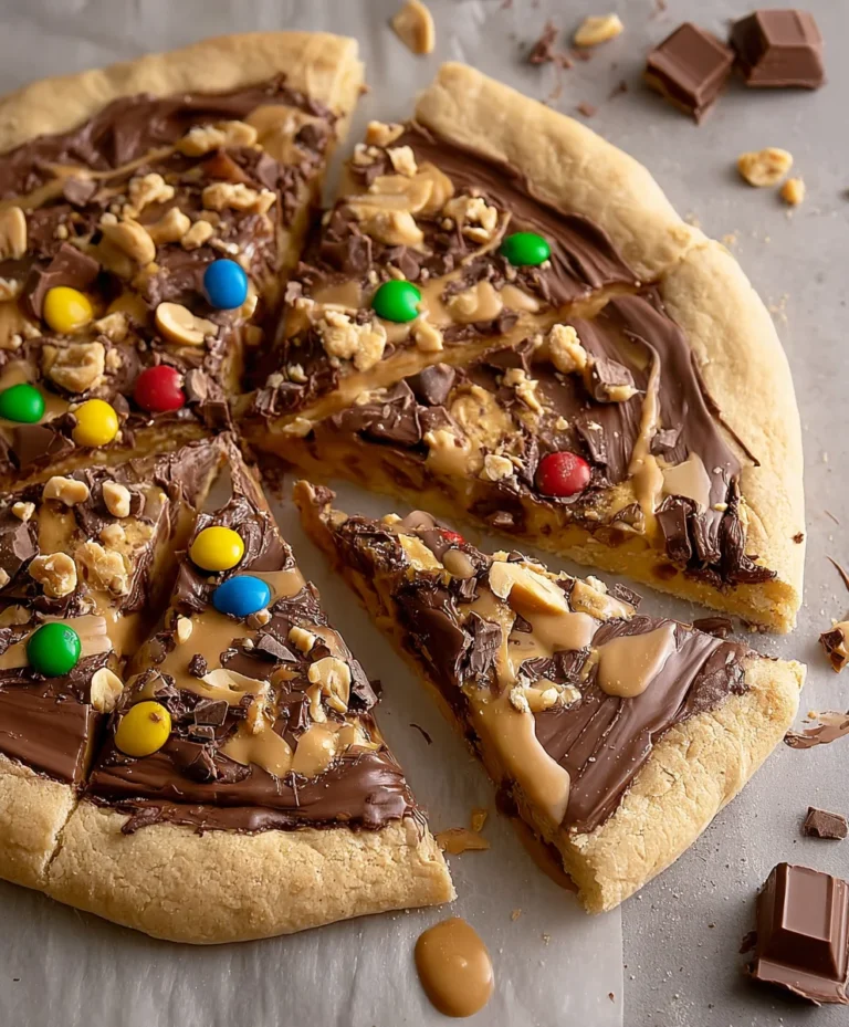 Decadent Chocolate Peanut Butter Pizza – Easy Dessert Recipe