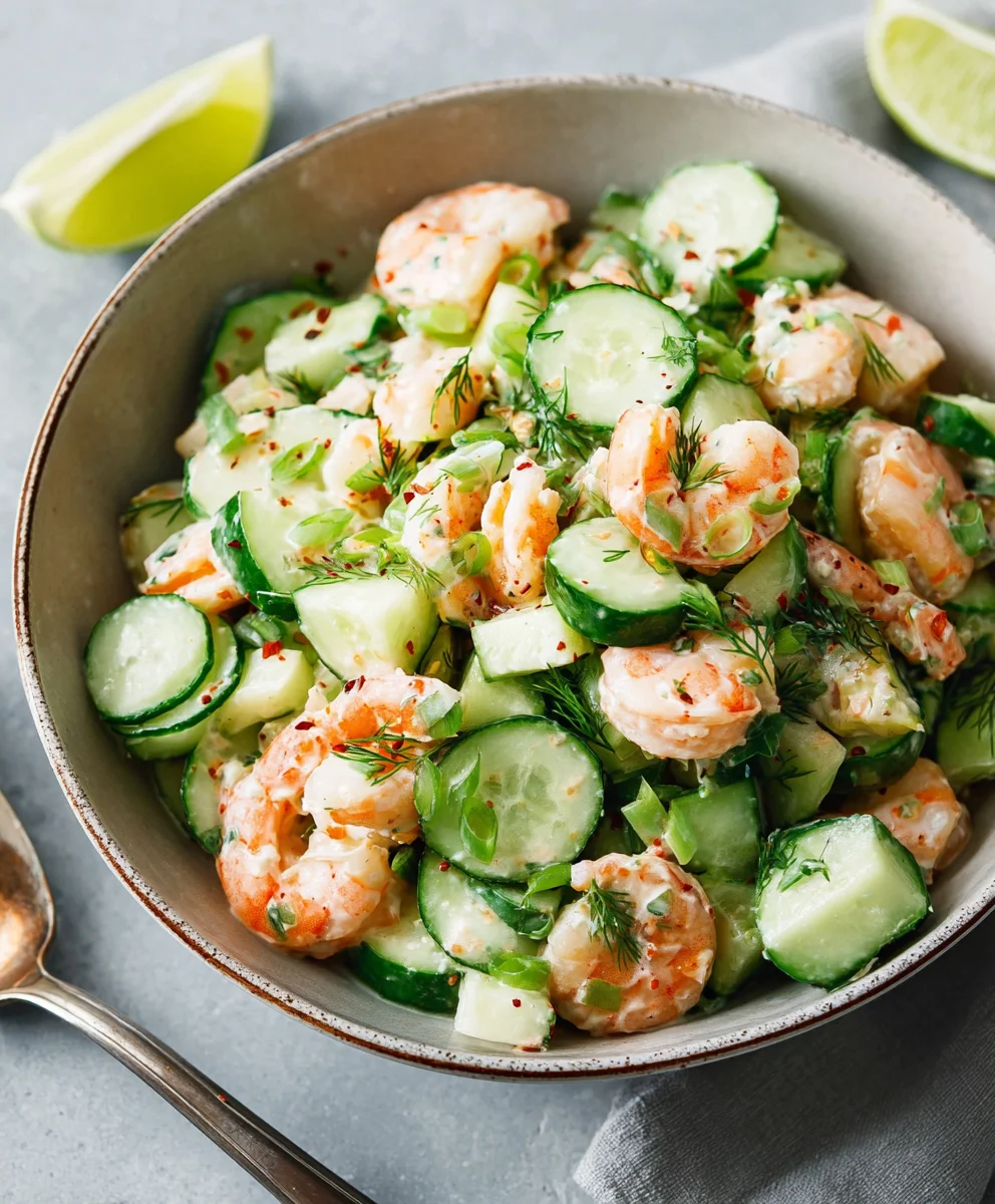 Cool Cucumber Shrimp Salad Recipe - Easy & Refreshing