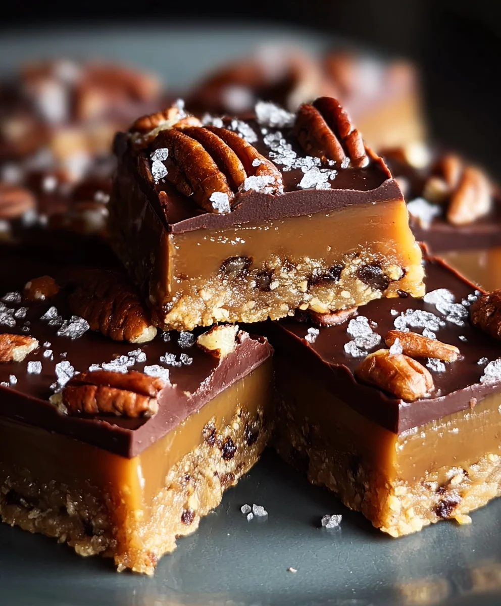 Easy Turtle Bars-Decadent Chewy Caramel Pecan Dessert