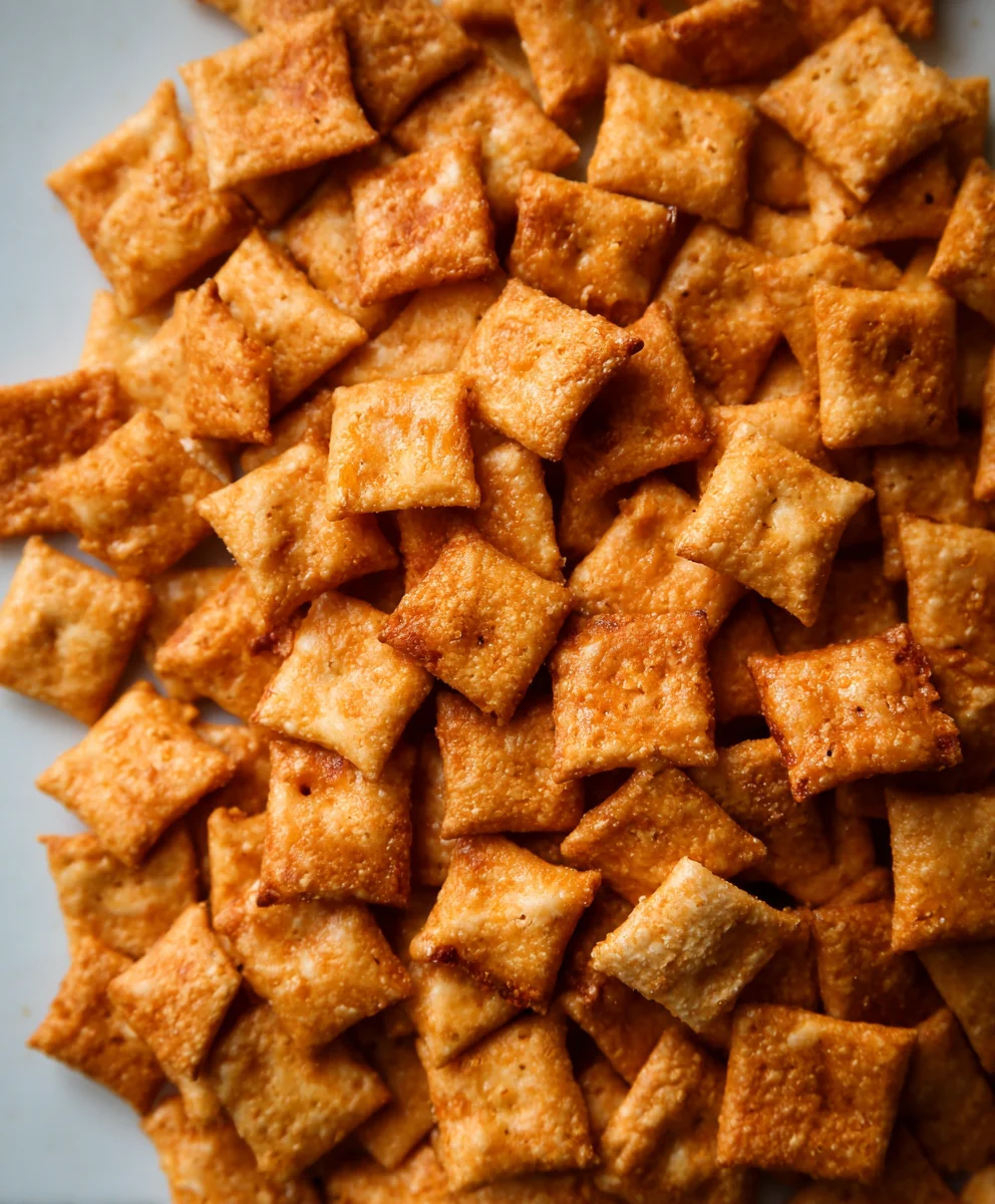 Homemade Sourdough Cheez-Its- Easy Baked Crackers