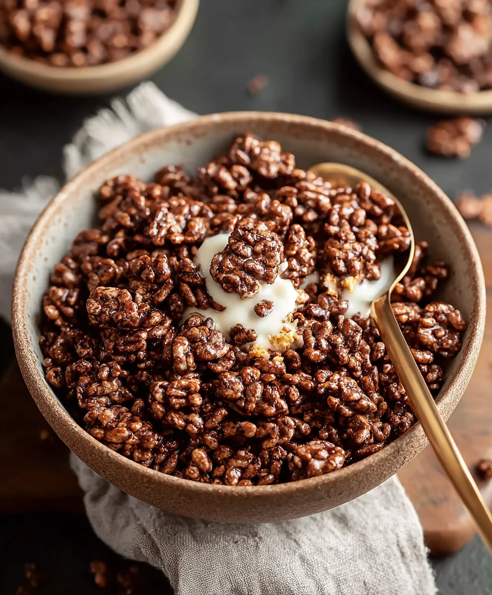 Healthy Crispy Chocolate Puffed Rice Cereal-Best Recipe