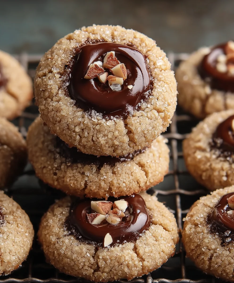 Nutella Thumbprint Cookies-Decadent & Easy Treat