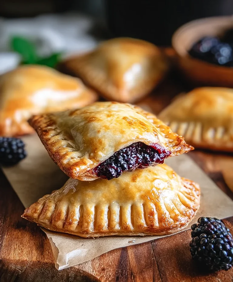 Blackberry Hand Pies-Sweet & Tart Dessert Recipe