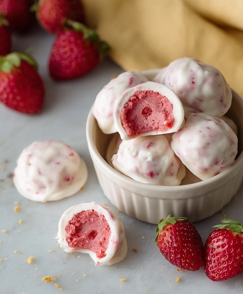 Easy Strawberry Yogurt Bites - Quick & Refreshing Snack