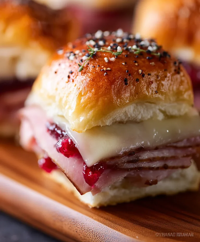 Beef Beef Ham Cranberry Sliders-Festive & Easy Recipe
