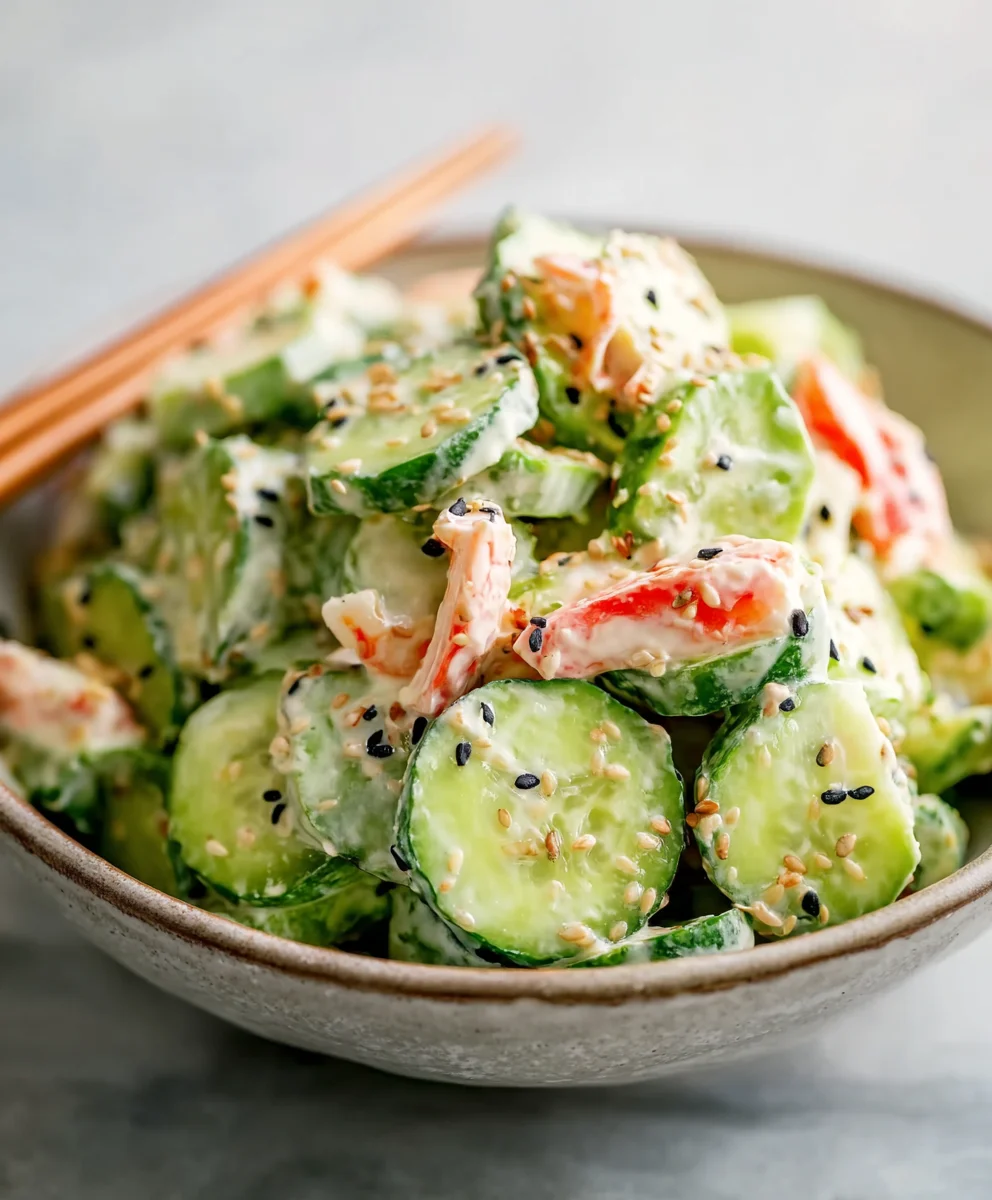 Easy California Roll Salad - Fresh Cucumber Delight