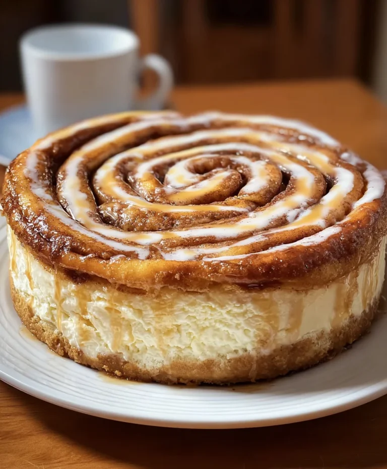 Cinnamon Roll Honeybun Cheesecake-Decadent Dessert