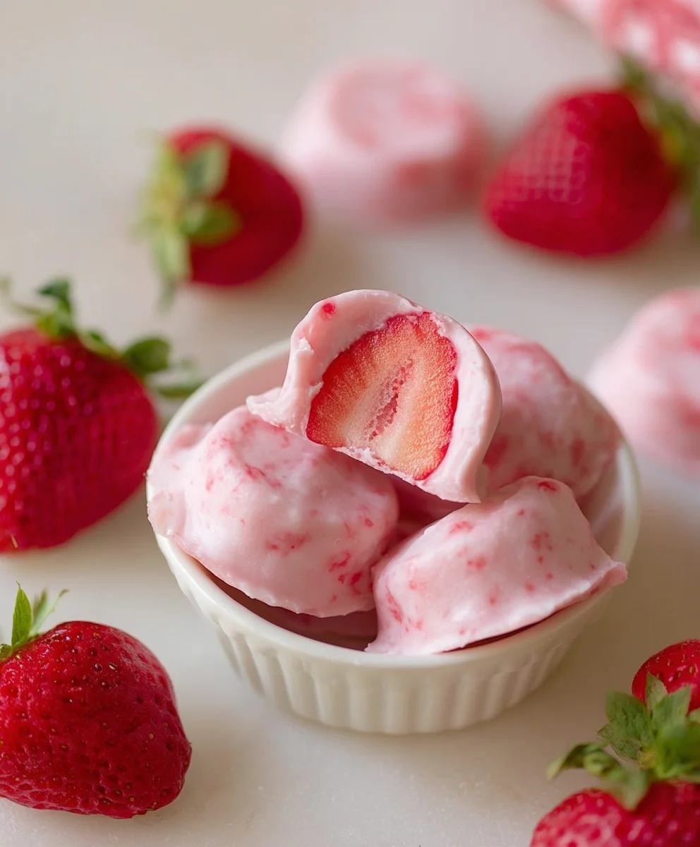 Easy Strawberry Yogurt Bites - Quick & Refreshing Snack