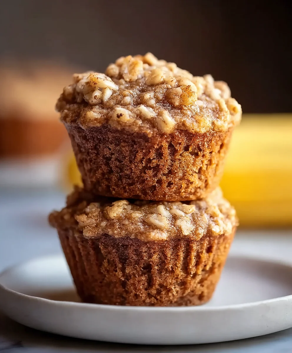Healthy Banana Oatmeal Muffins - Easy Wholesome Treat