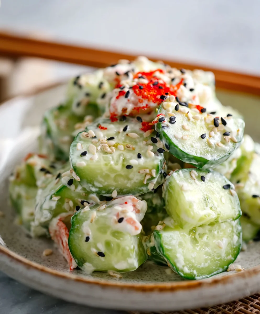 Easy California Roll Salad - Fresh Cucumber Delight