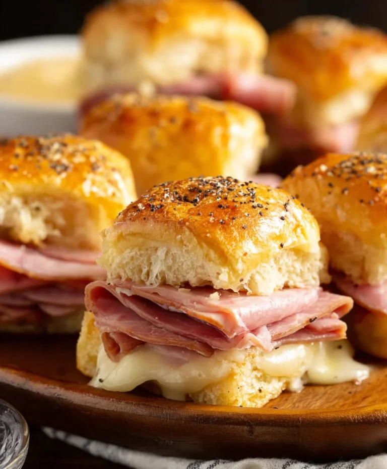 Beef Beef Ham Cheese Sliders- Easy Crowd Pleaser