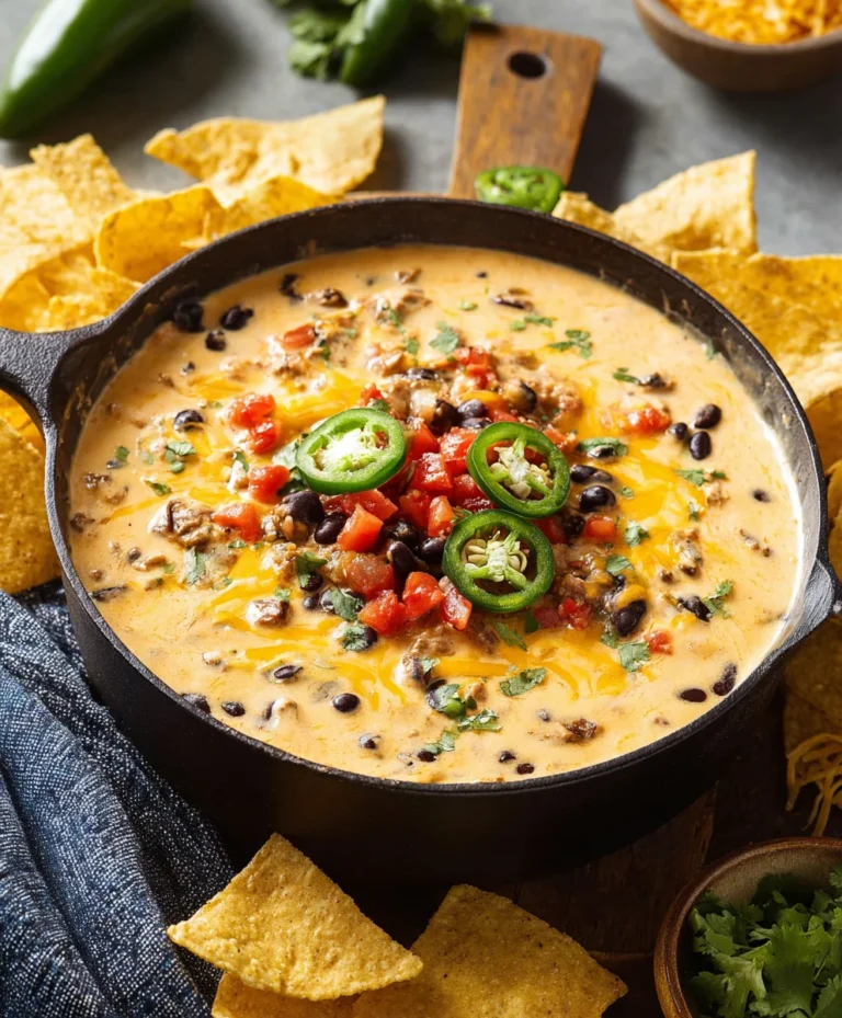 Easy Cowboy Queso Dip Recipe-Beefy Cheesy Dip