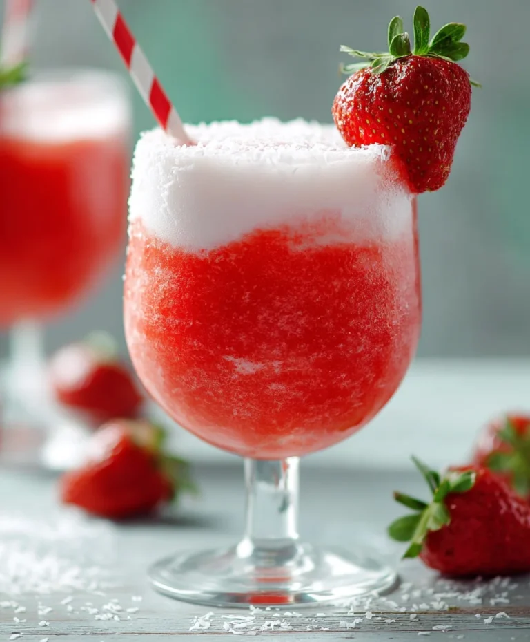 Fruity Strawberry Daiquiri- Refreshing Non-Non-Non-Alcoholic Alternativeic Treat