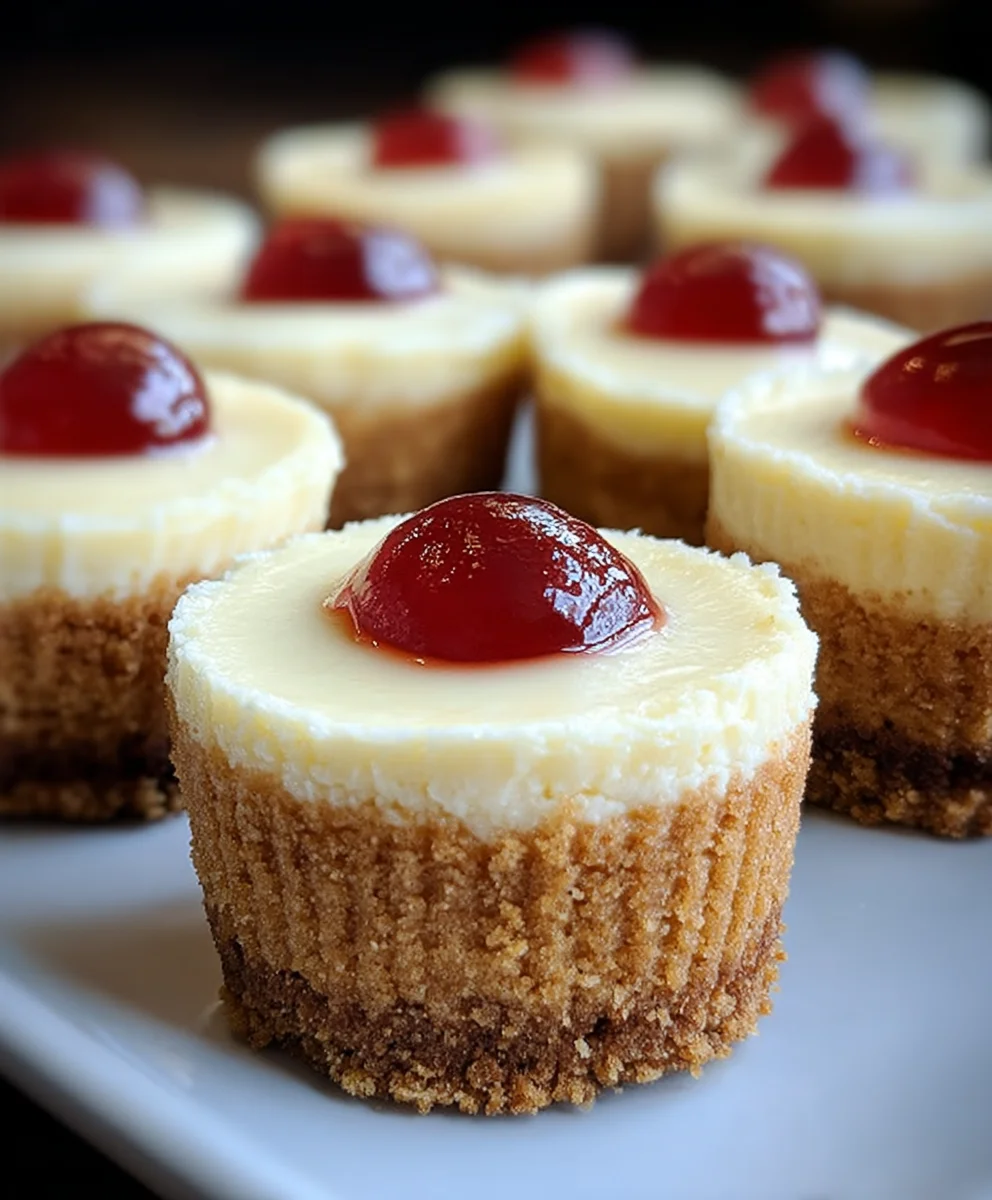 Super Easy Mini Cheesecakes Vanilla Wafer Crust