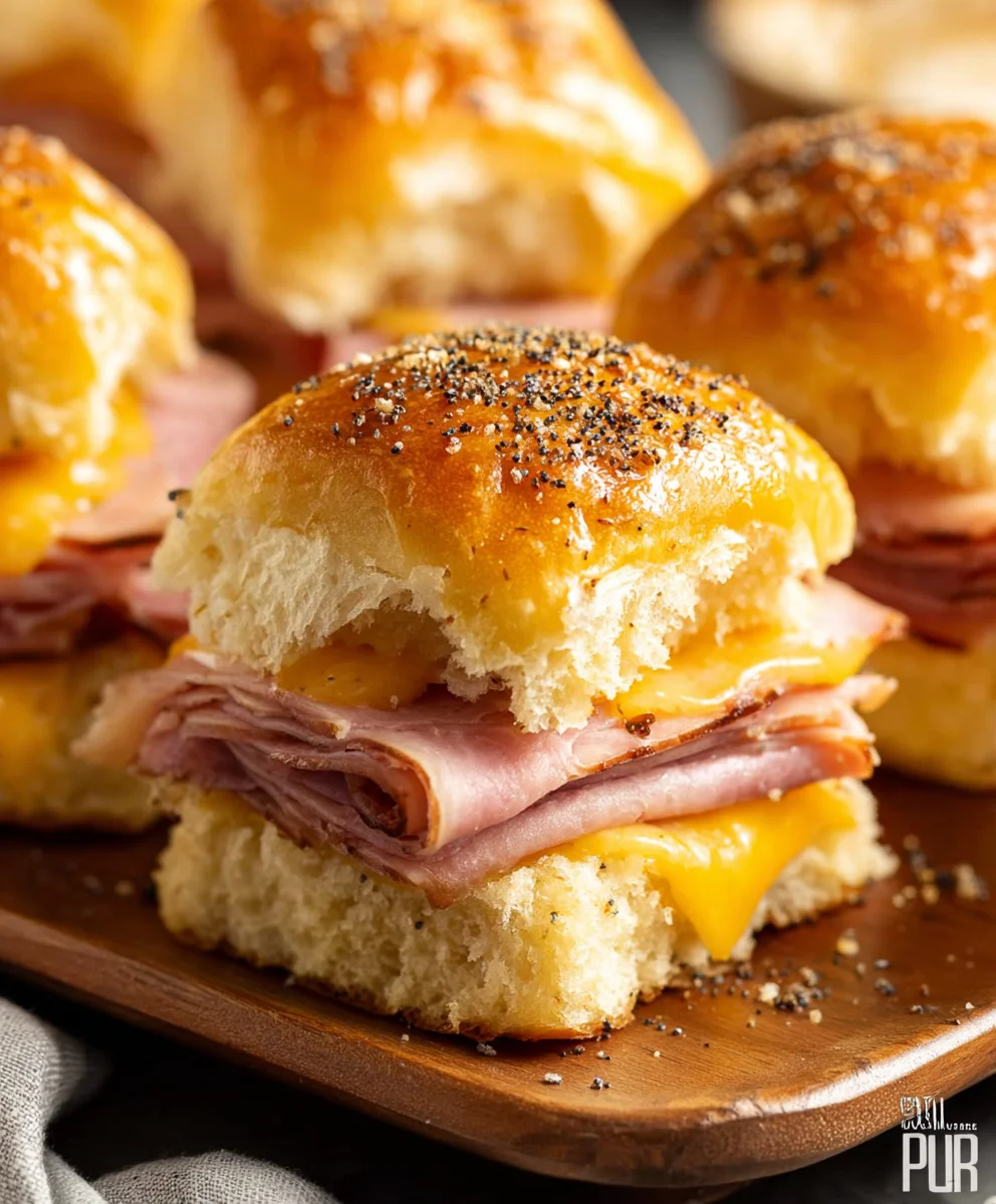 Beef Beef Ham Cheese Sliders- Easy Crowd Pleaser
