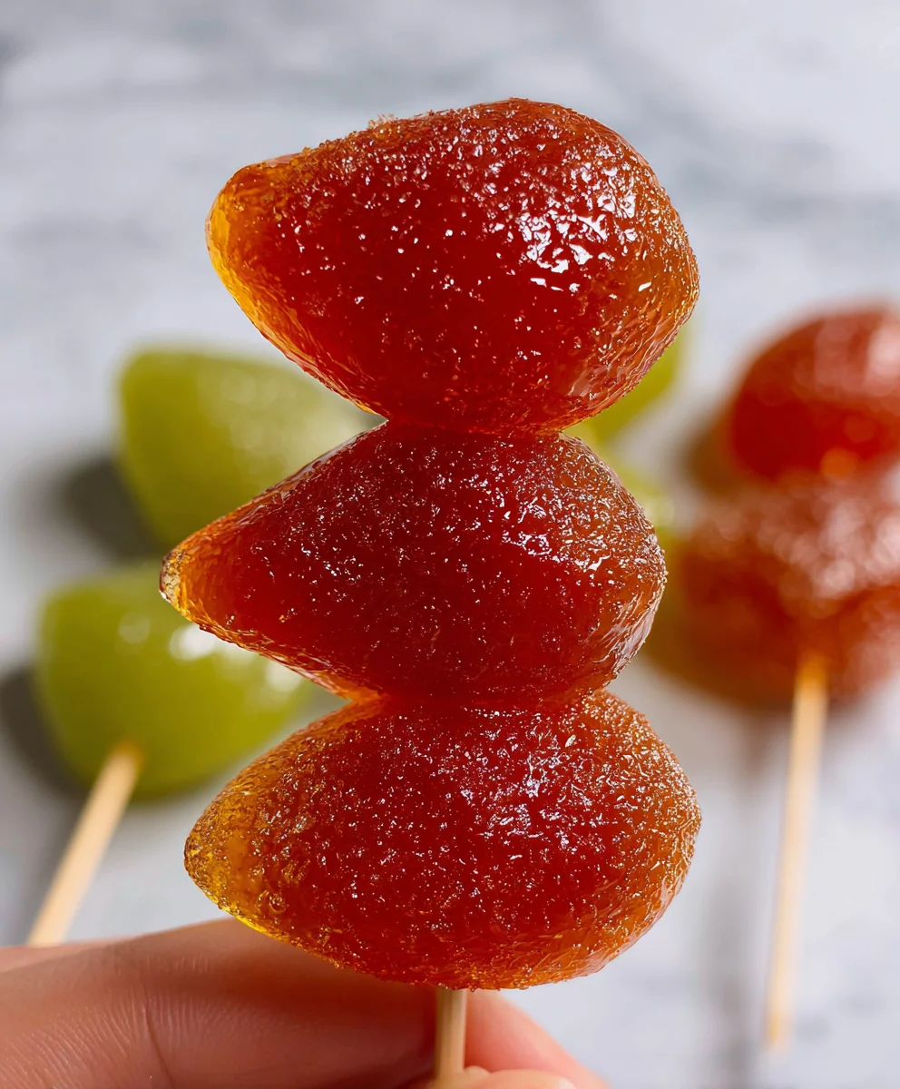 Easy Tanghulu Recipe-Chinese Candied Fruit Fun
