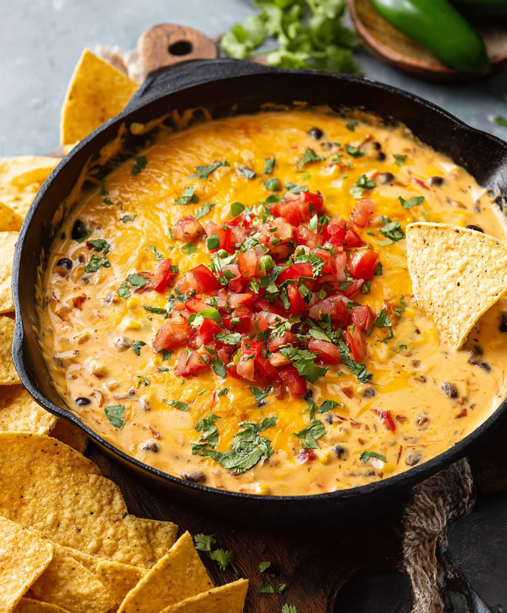 Easy Cowboy Queso Dip Recipe-Beefy Cheesy Dip