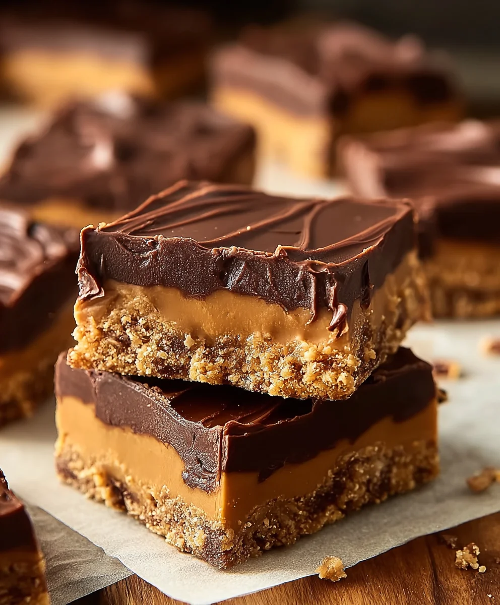 Easy Chocolate Peanut Butter Bars-Irresistible Treat