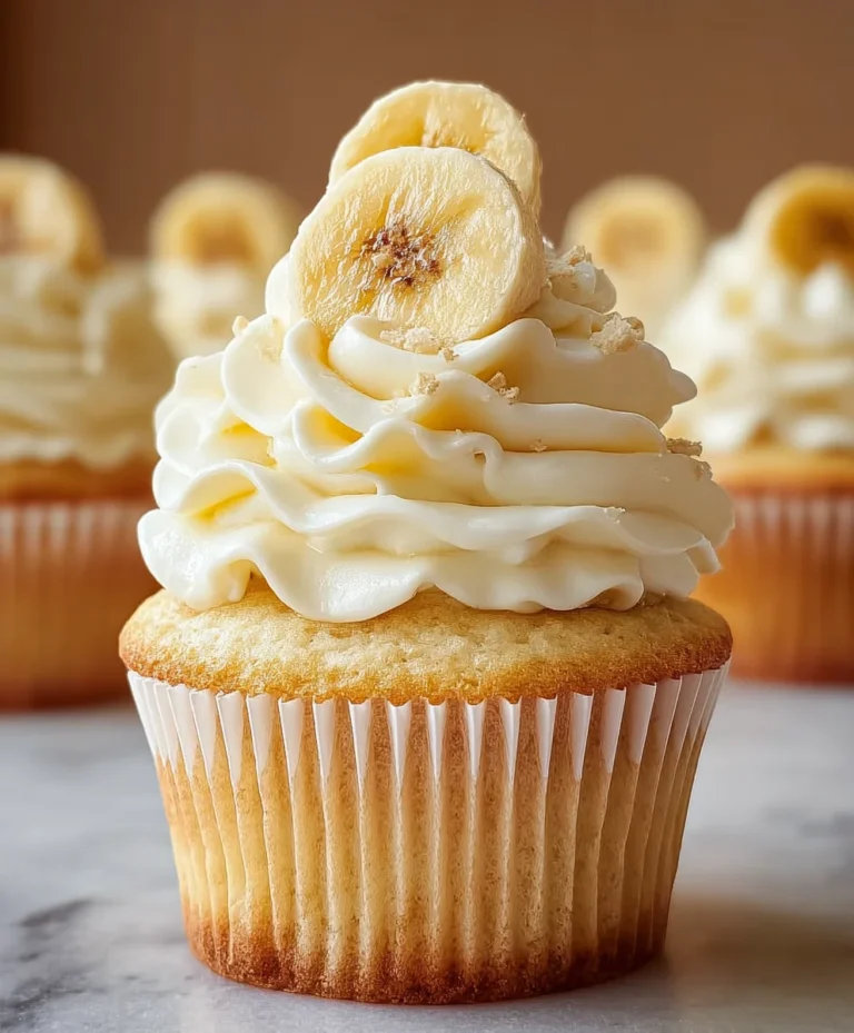 Banana Pudding Cupcakes-Sweet Dessert Bliss