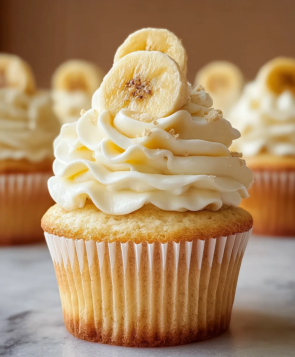 Banana Pudding Cupcakes-Sweet Dessert Bliss