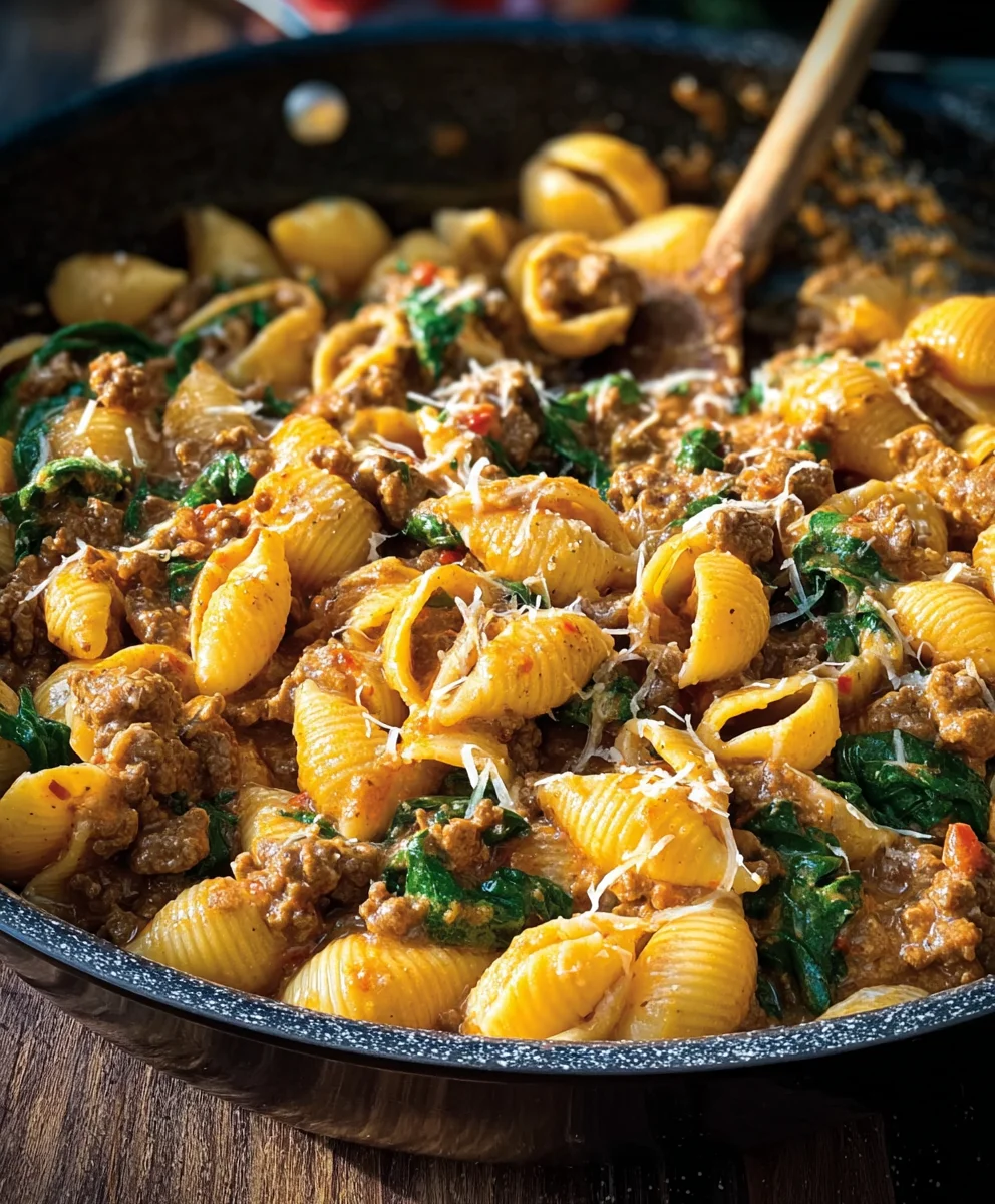 Creamy Beef and Shells - Easy Family Dinner