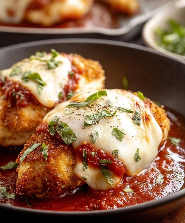 Stuffed Chicken Parmesan Dish