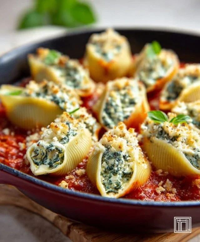 Spinach and Ricotta Stuffed Shells Recipe