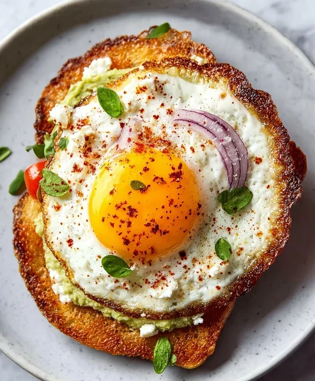 Crispy Feta Fried Eggs