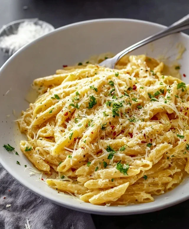 One Pot Creamy Garlic Pasta (Just 20 Minutes!)