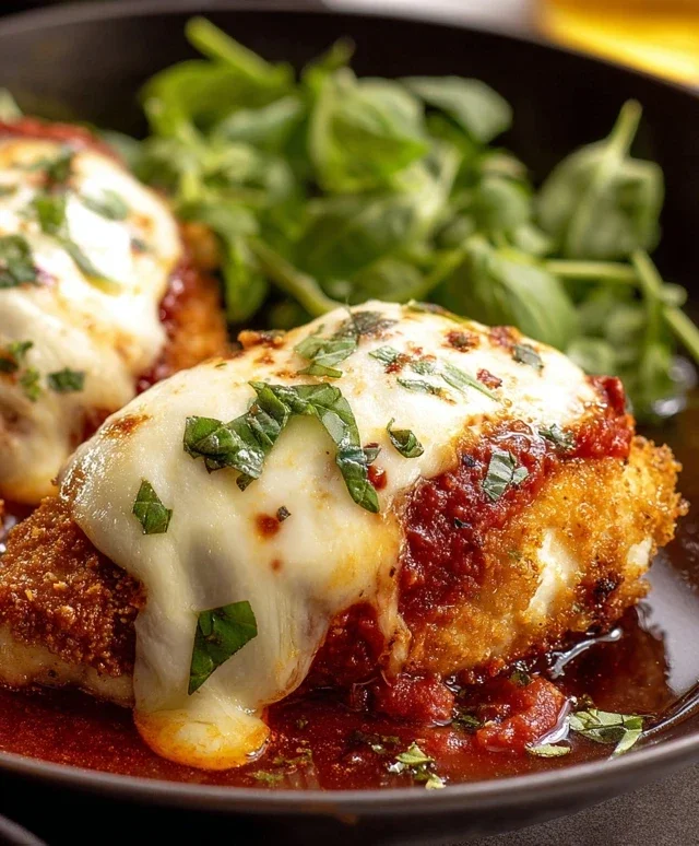 Stuffed Chicken Parmesan Dish
