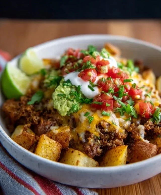 Loaded Potato Taco Bowl