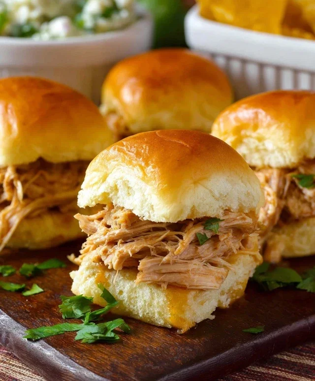 Crock Pot Mississippi Chicken Sliders