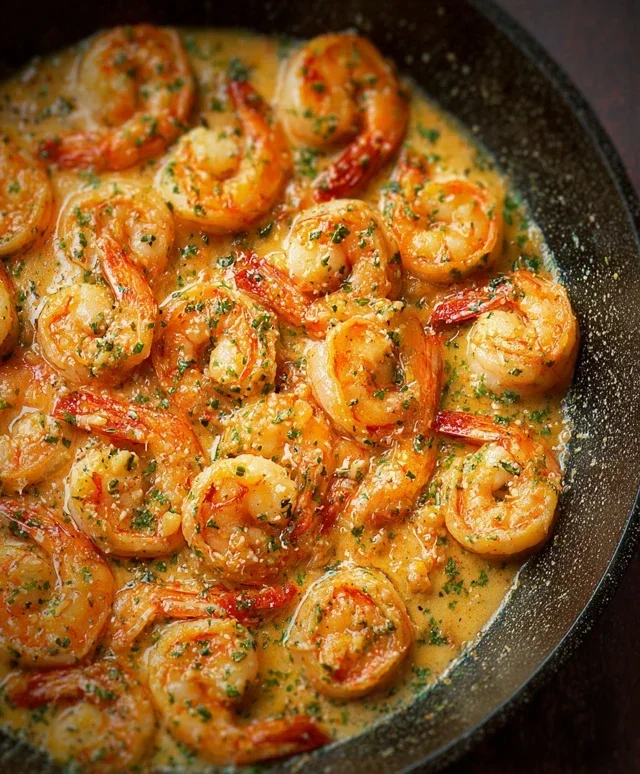 Creamy Garlic Shrimp (15 mins)