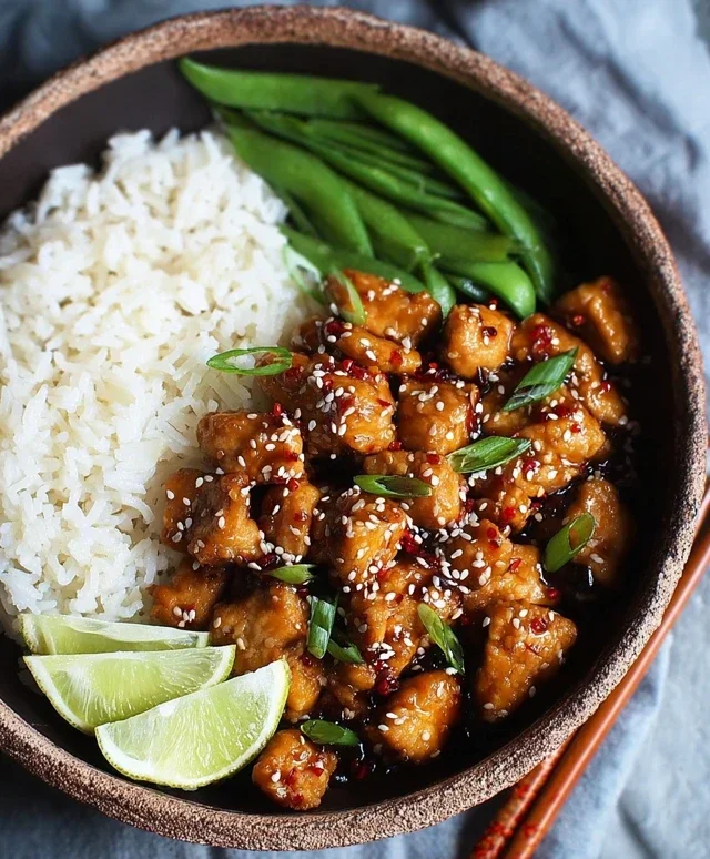 Healthy Sesame Chicken Dish