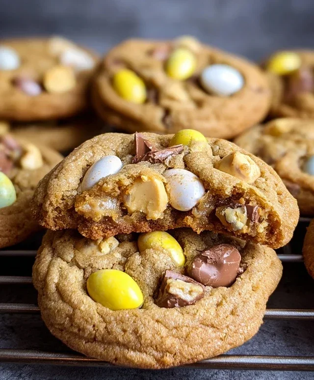Brown Butter Cadbury Egg Cookies