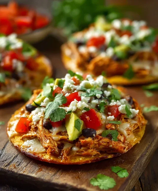 Mexican Rotisserie Chicken Tostadas