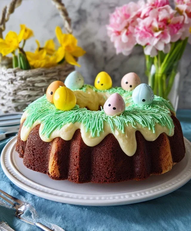 Easter Basket Bundt Cake Recipe (Easy Spring Dessert!)
