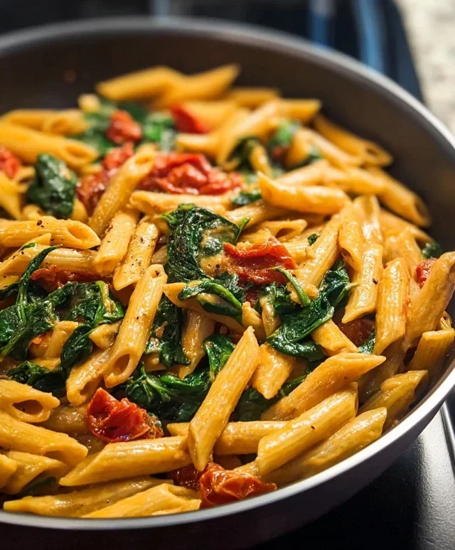 One-Pot Spinach Tomato Pasta