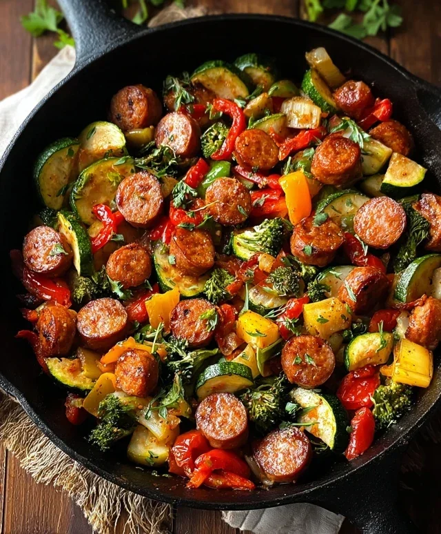 Sausage and Veggies Skillet
