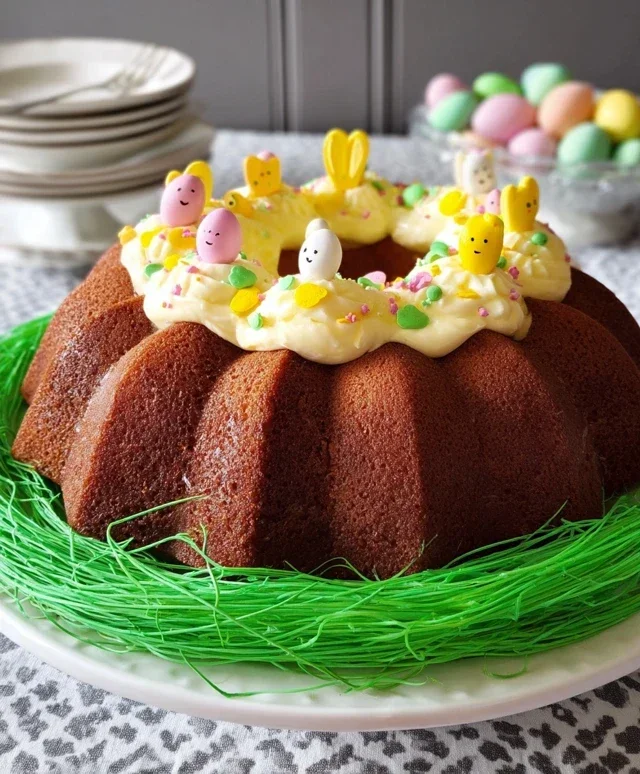 Easter Basket Bundt Cake Recipe (Easy Spring Dessert!)