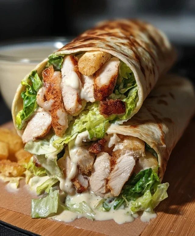 Chicken Caesar Wraps