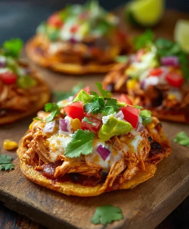 Mexican Rotisserie Chicken Tostadas
