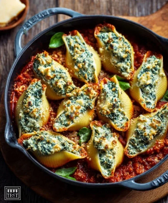 Spinach and Ricotta Stuffed Shells Recipe