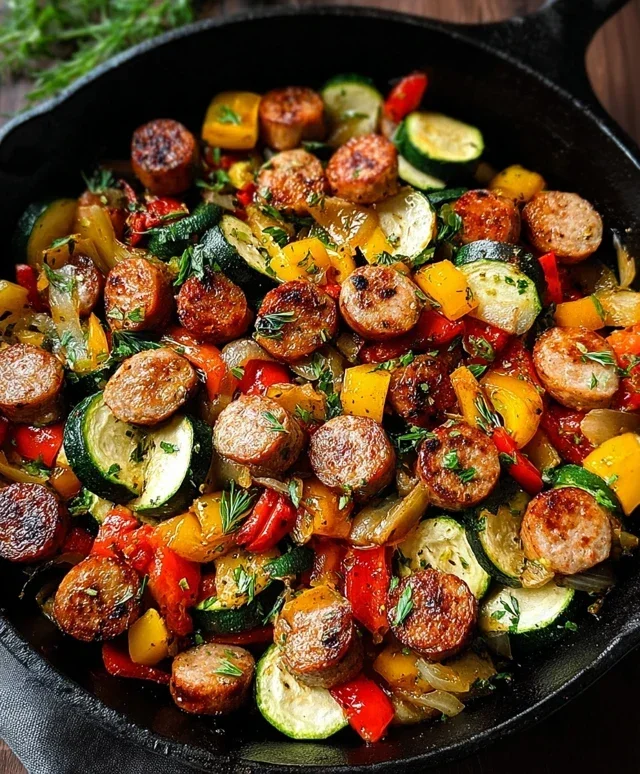 Sausage and Veggies Skillet