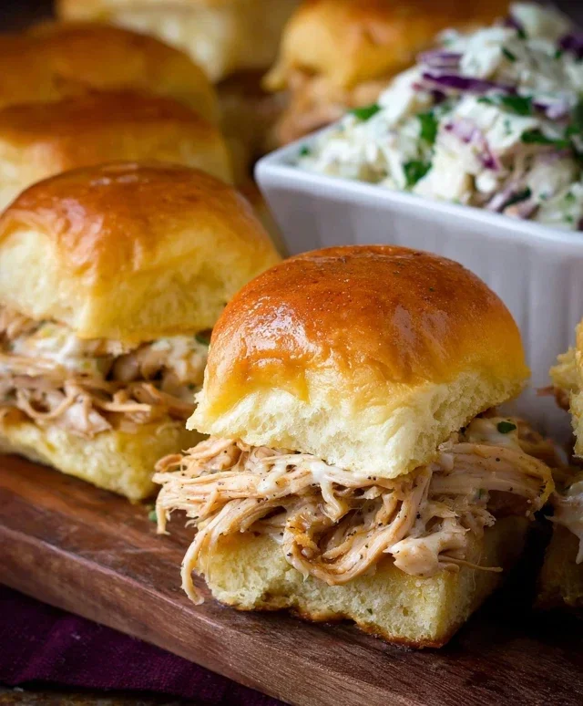 Crock Pot Mississippi Chicken Sliders