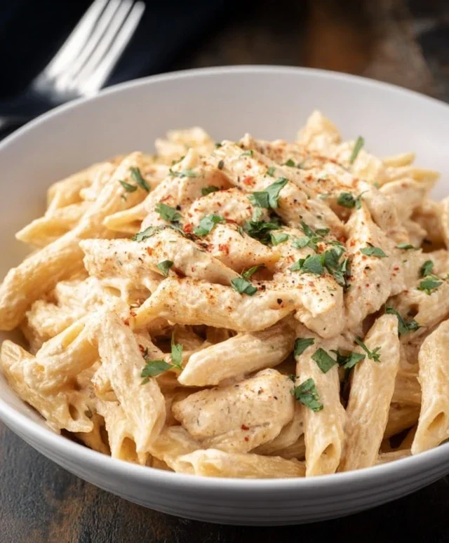 Crock Pot Creamy Cajun Chicken Pasta