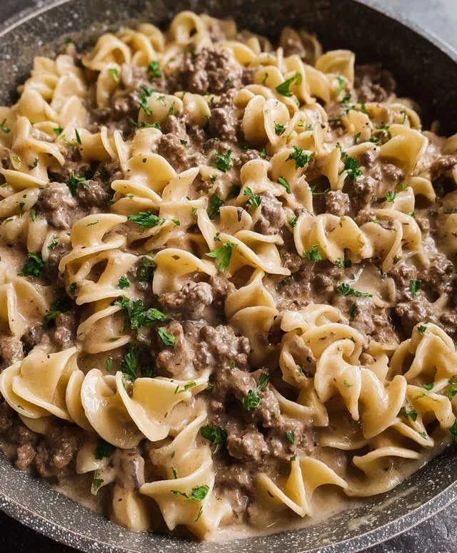 Ground Beef Stroganoff