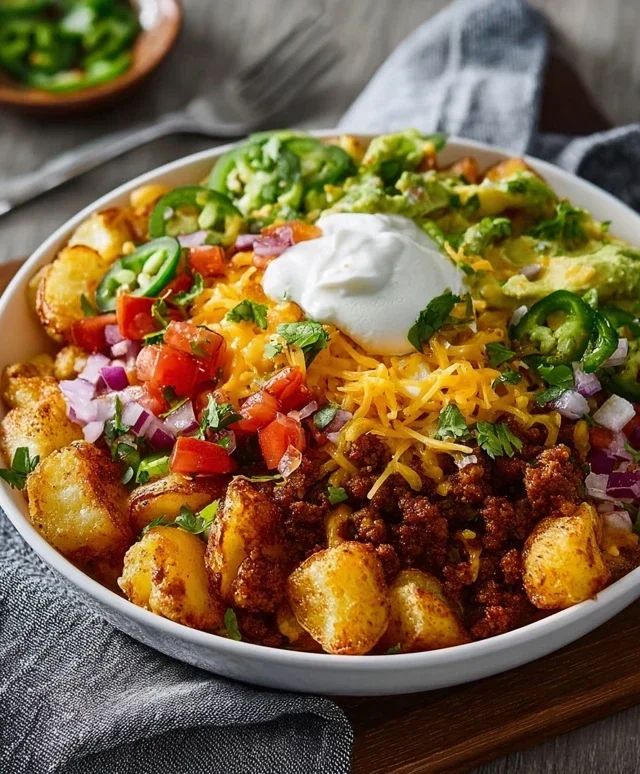 Loaded Potato Taco Bowl