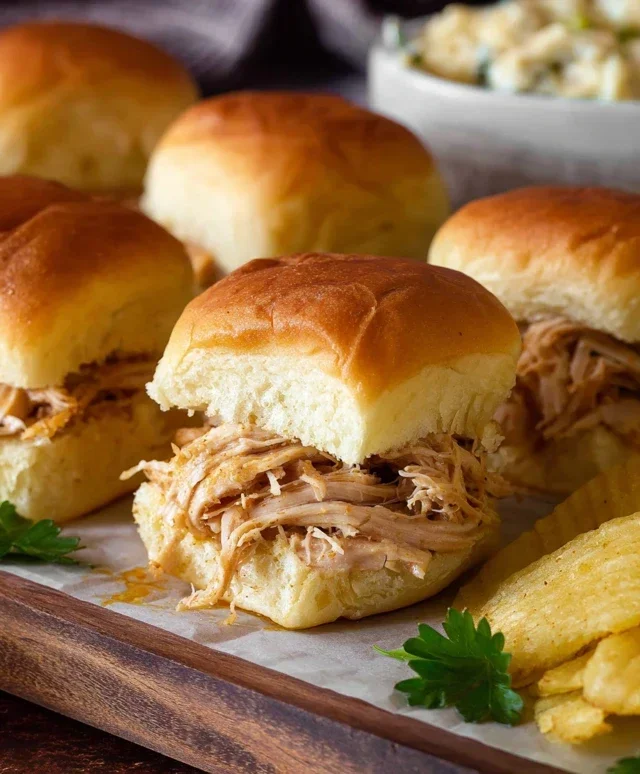 Crock Pot Mississippi Chicken Sliders