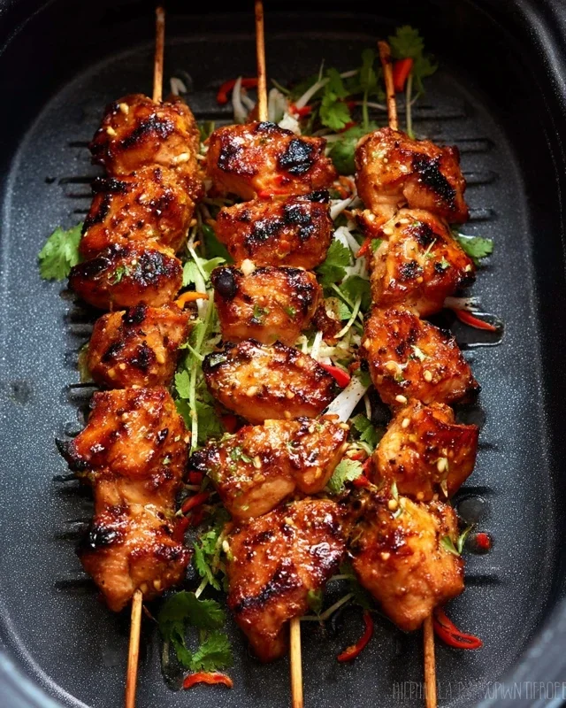 Bang Bang Chicken Skewers